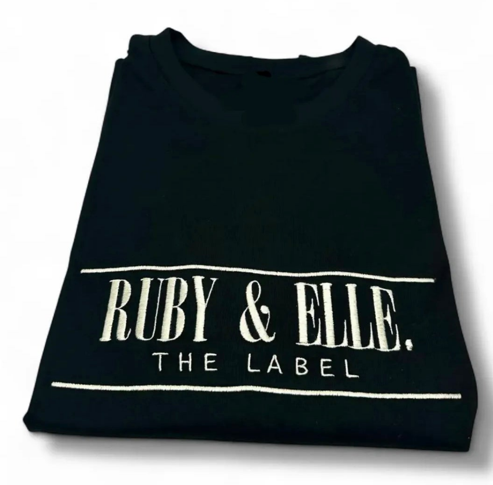 Navy Embroidered T-Shirt | Womens