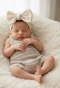 Sand Girls Romper | Cotton Crochet