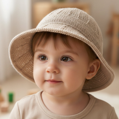 Sand Unisex Hat | Cotton Crochet