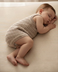 Sand Unisex Romper | Cotton Crochet