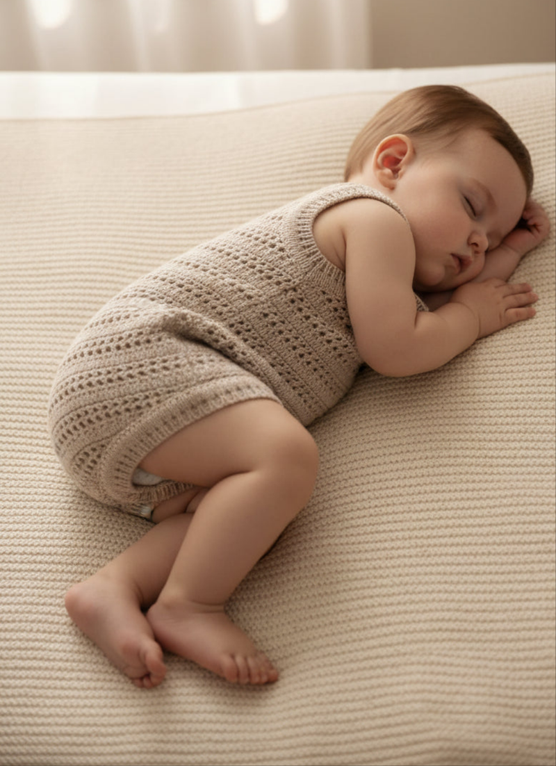 Sand Unisex Romper | Cotton Crochet