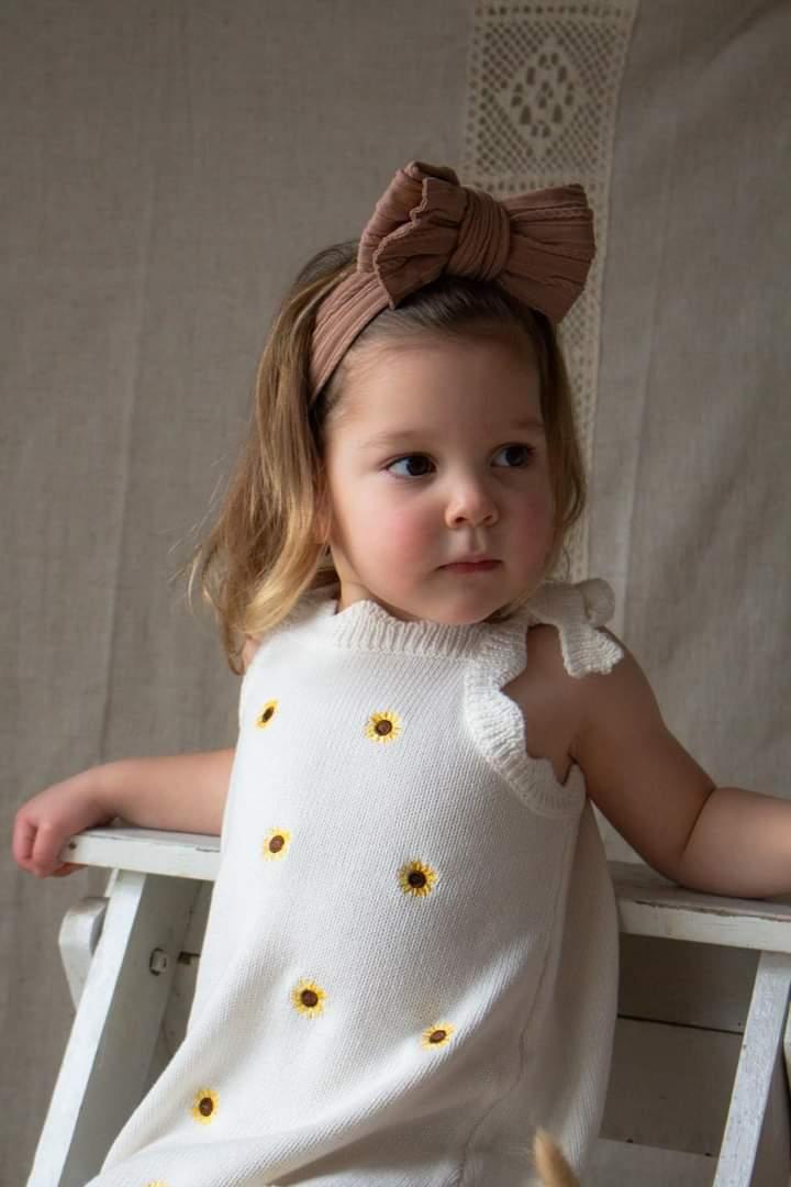 Sunflower Dress | Cotton Embroidered