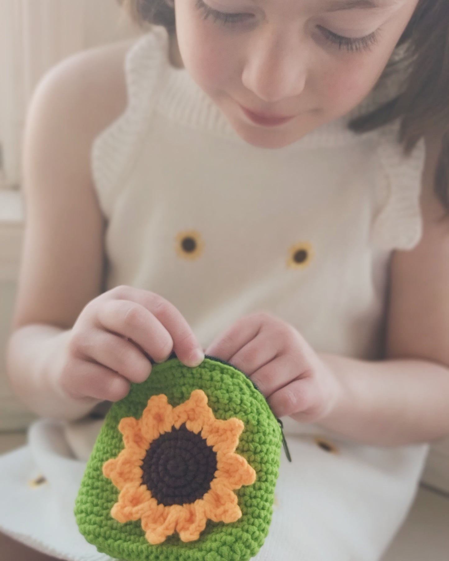 Sunflower Crochet Purse