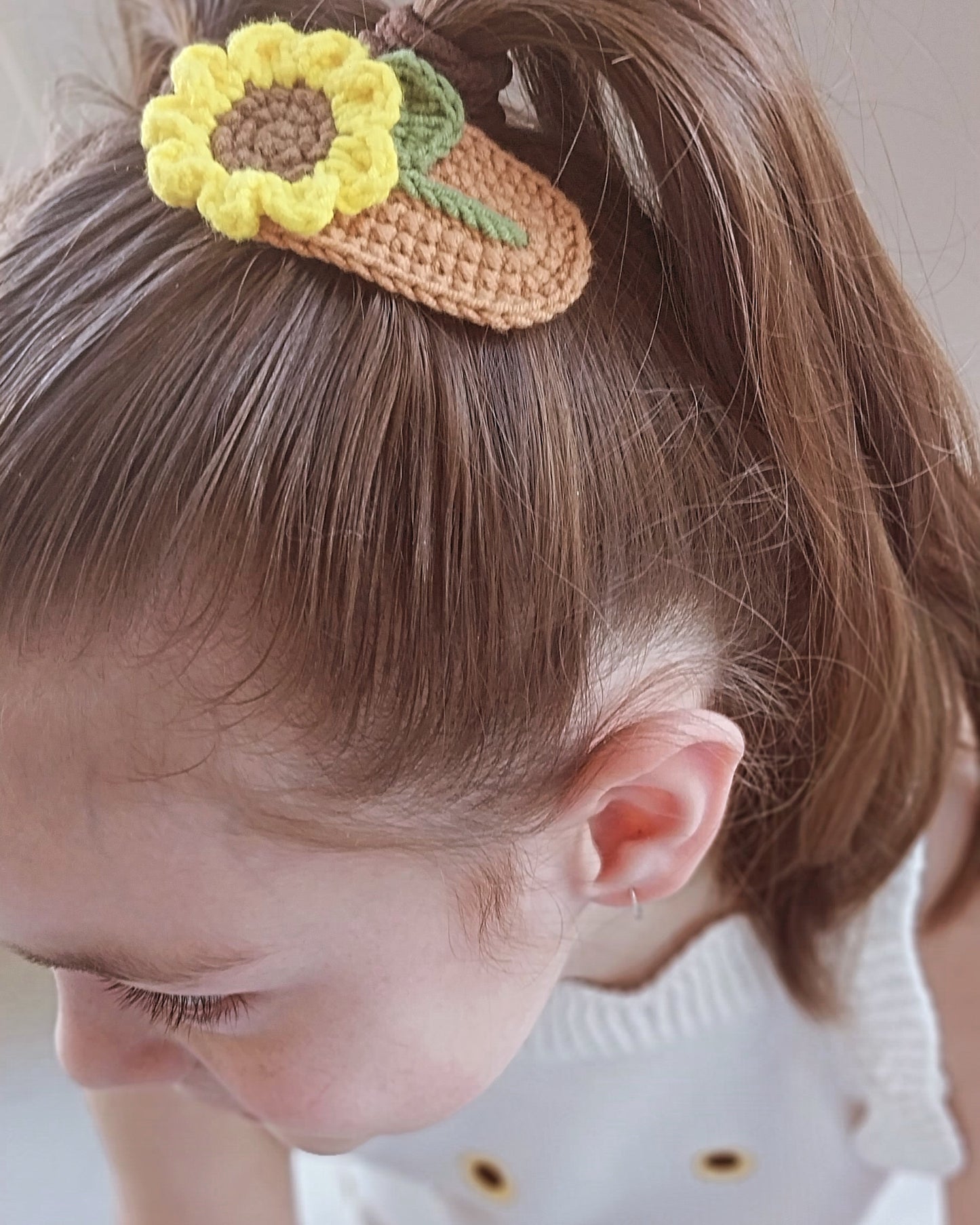 Sunflower Hair Clips (×2)