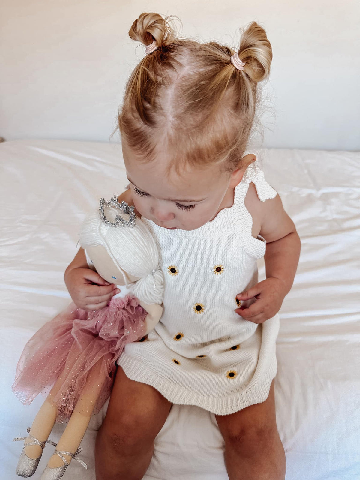 Sunflower Dress | Cotton Embroidered