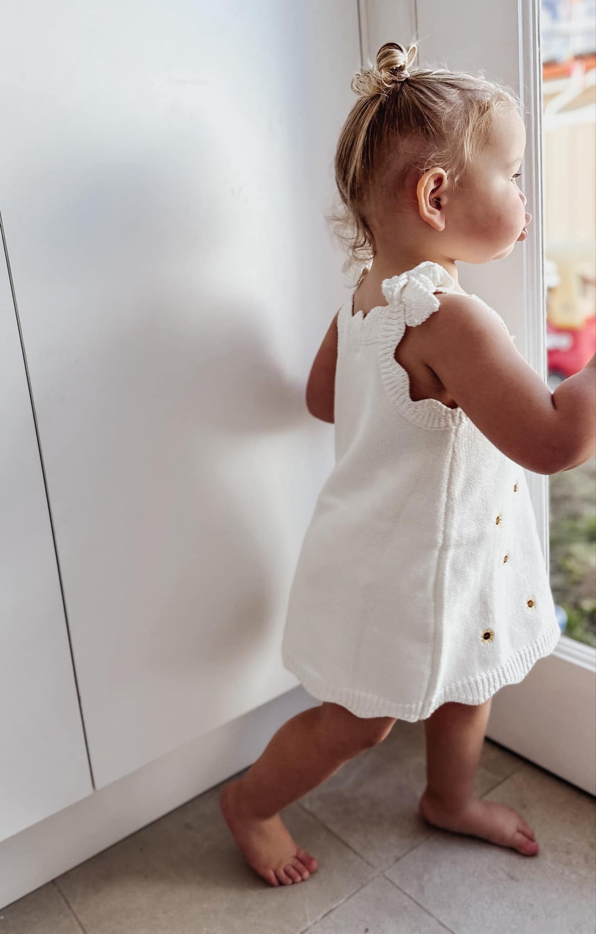 Sunflower Dress | Cotton Embroidered