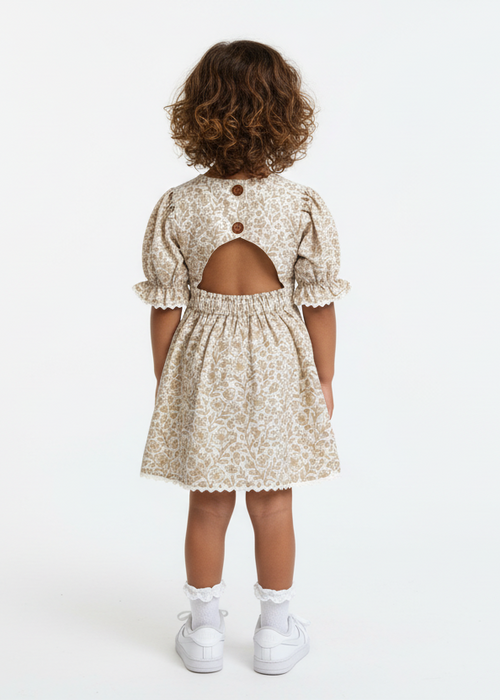 Easter in Bloom Kids Dress & Hairclip | Cotton