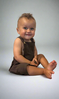 Chocolate Overalls | Bamboo Cotton (may have small marks on material)