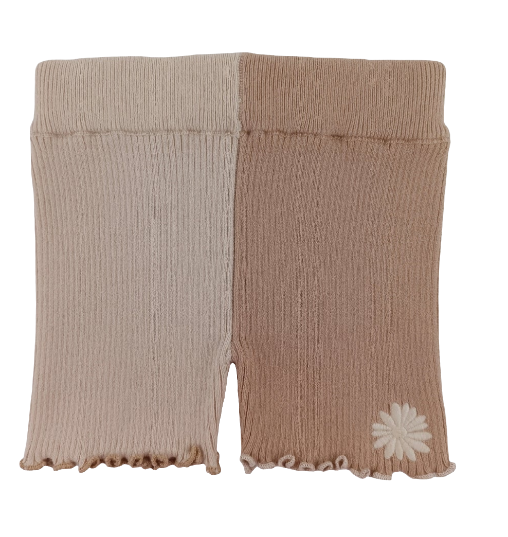 Hazel Embroidered Bike Shorts | Cotton