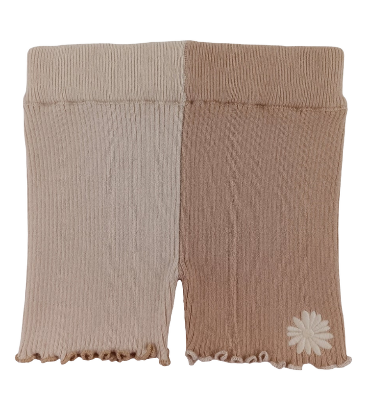 Hazel Embroidered Bike Shorts | Cotton