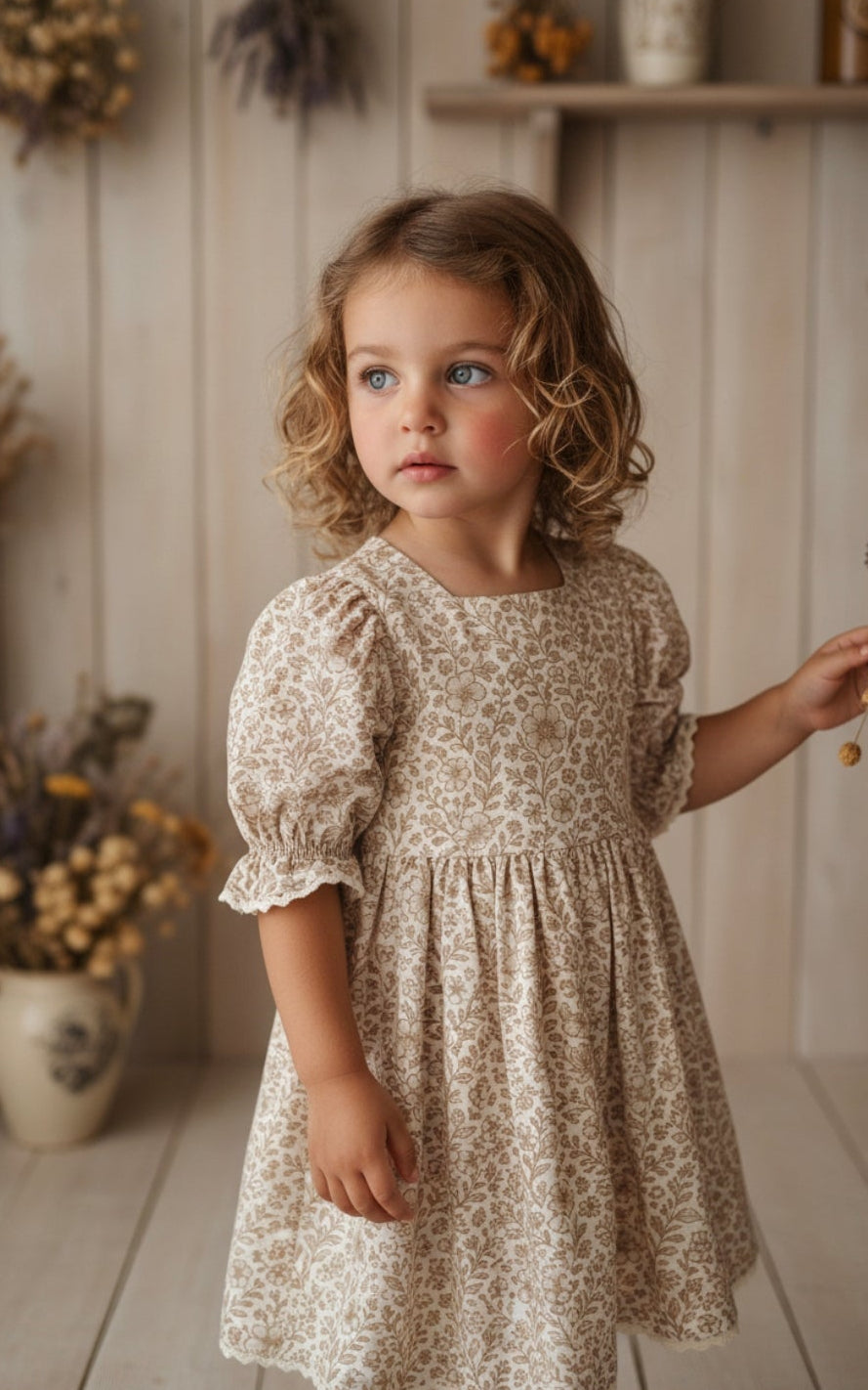 Easter in Bloom Kids Dress | Cotton