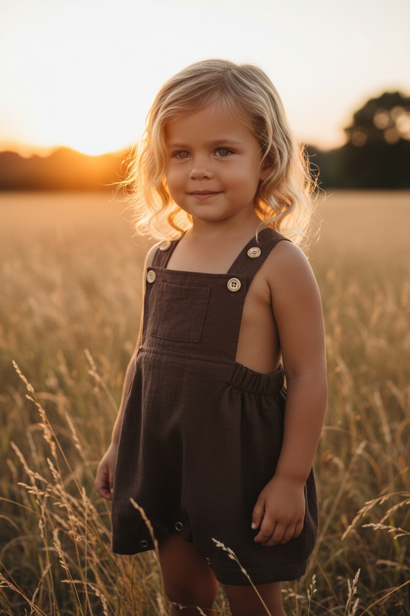 Chocolate Overalls | Bamboo Cotton