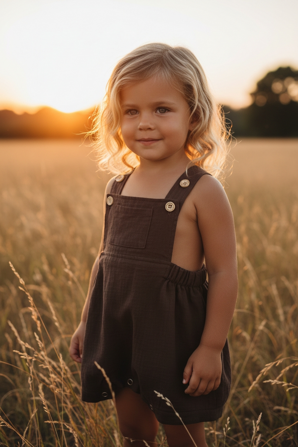Chocolate Overalls | Bamboo Cotton