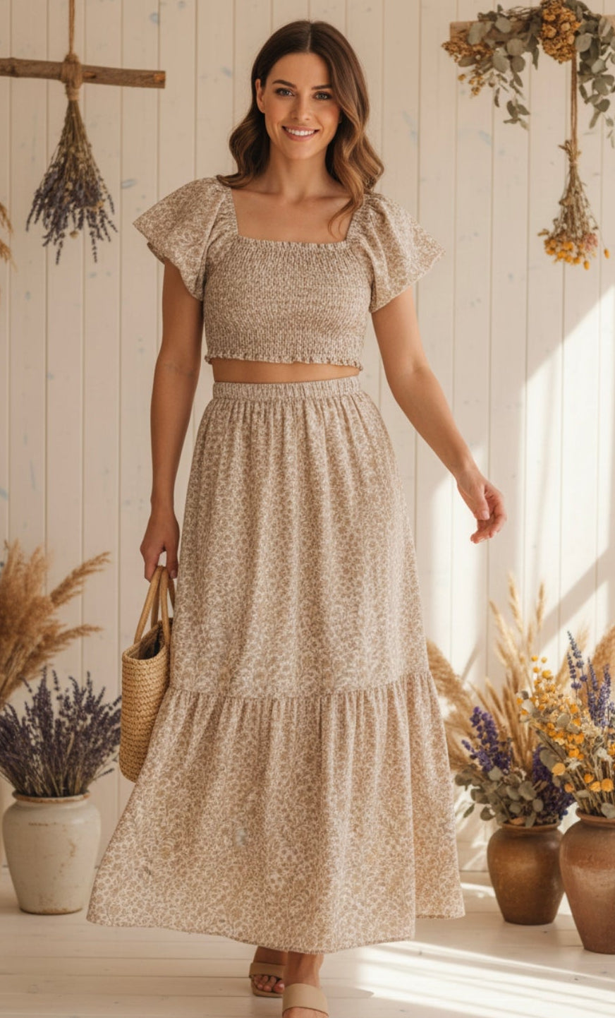 Easter in Bloom Womens Dress | Cotton/Linen