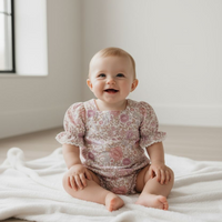Ava Baby Romper |Cotton/Linen