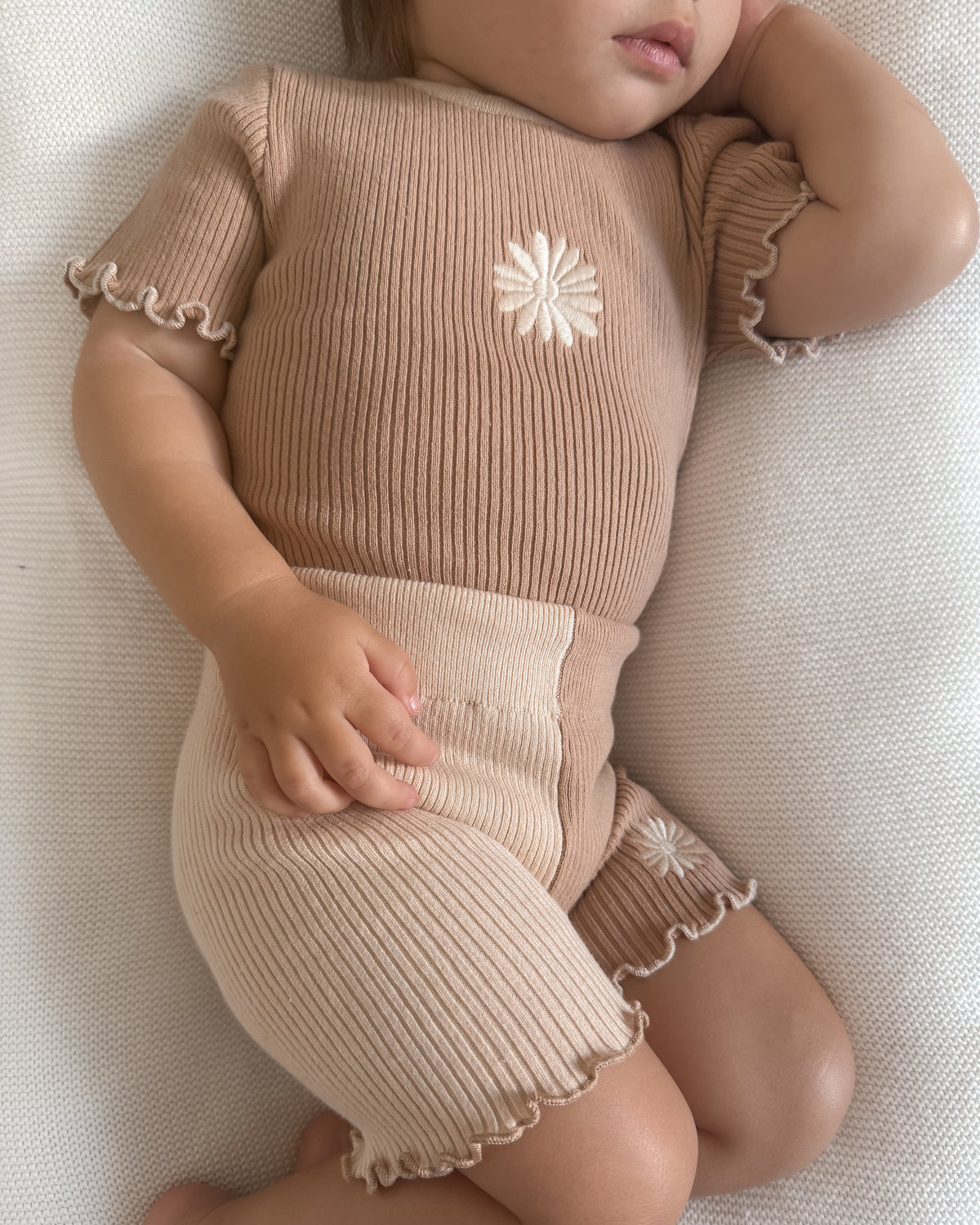 Hazel Embroidered Bike Shorts | Cotton