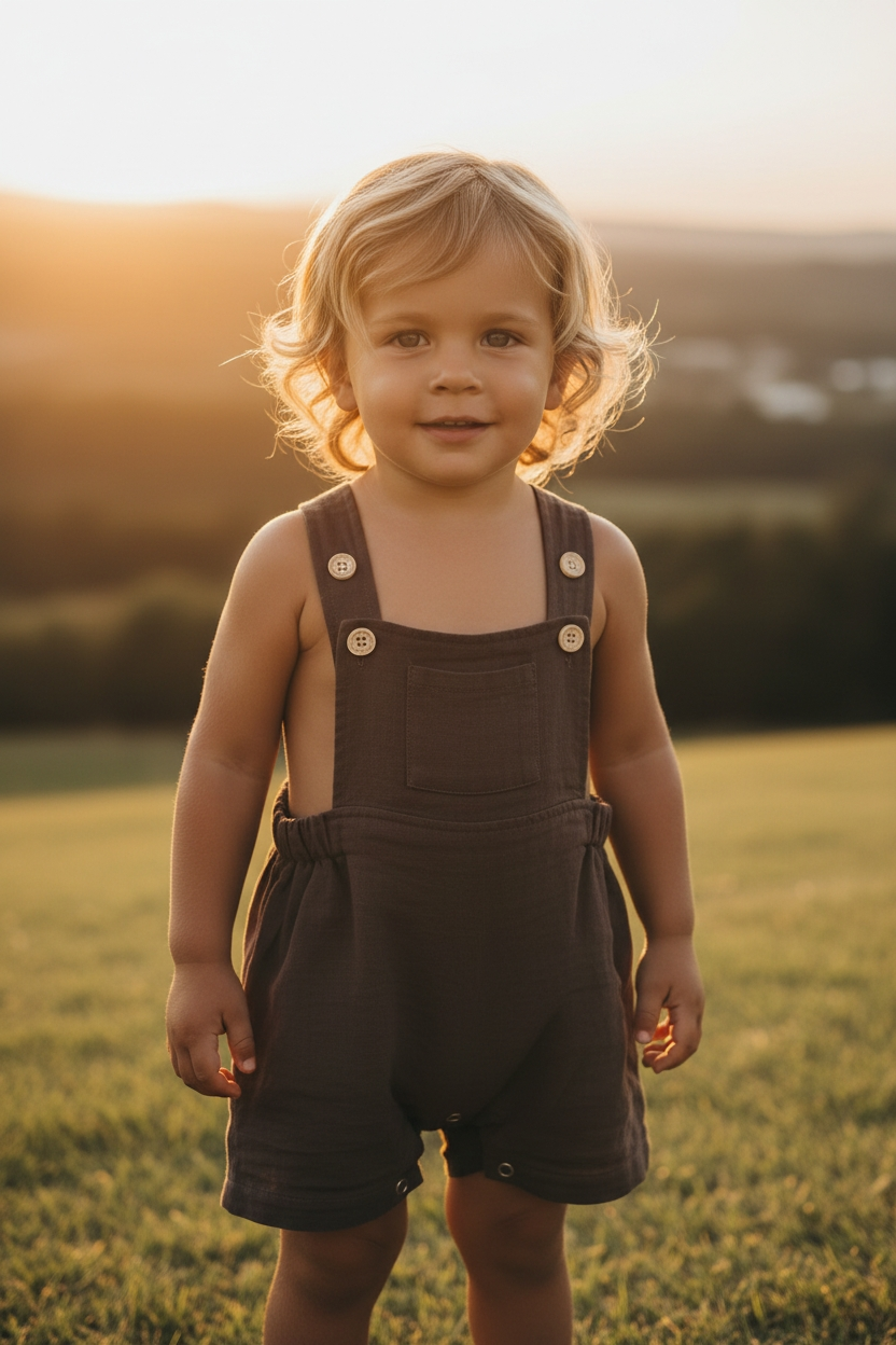 Chocolate Overalls | Bamboo Cotton