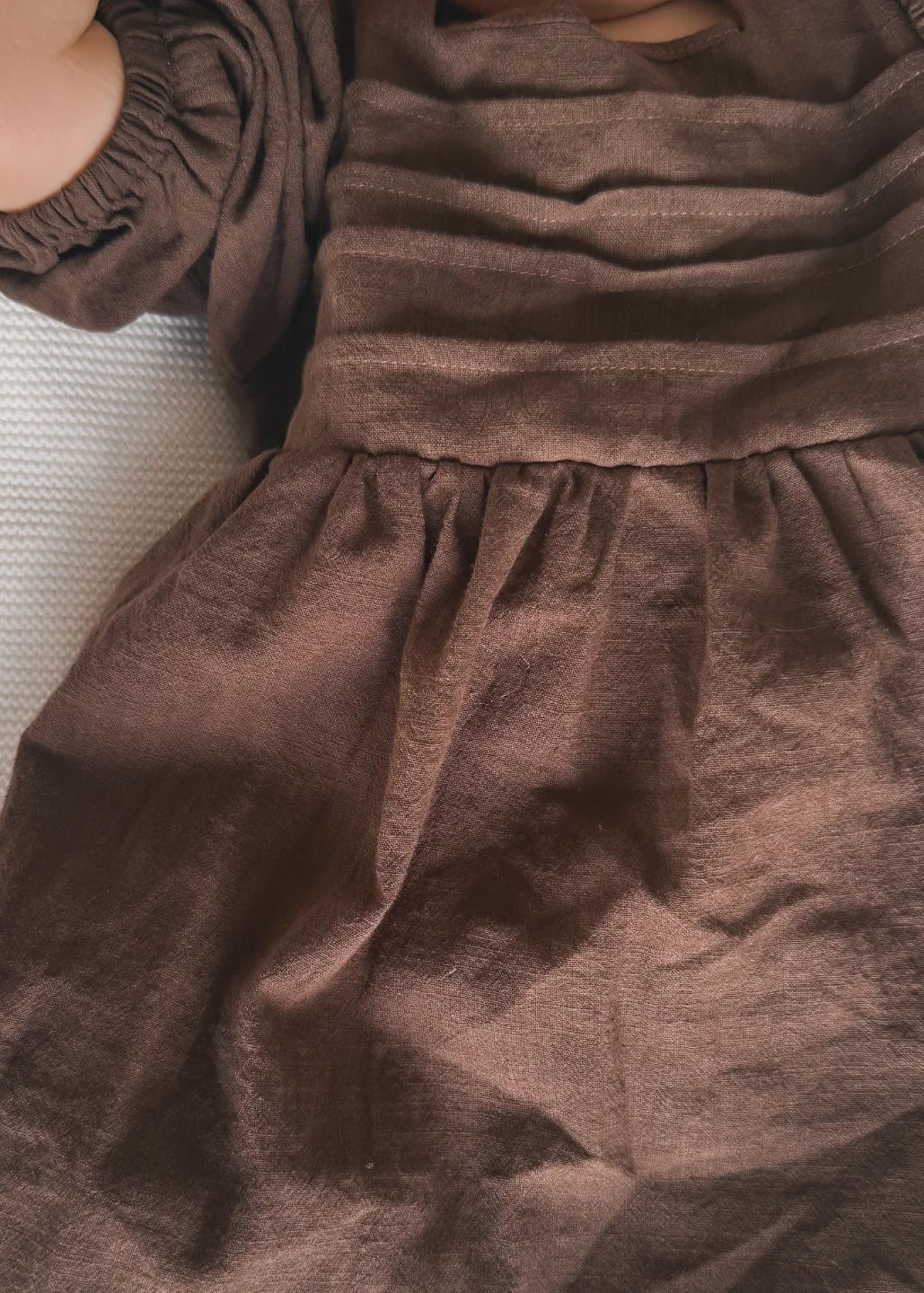 Bubble Chocolate Kids Dress & Hairclip | Bamboo Cotton