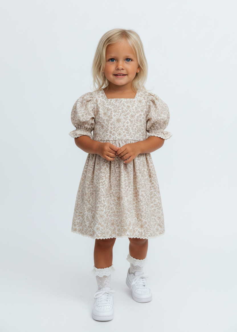 Easter in Bloom Kids Dress | Cotton