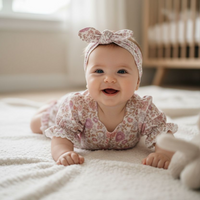 Ava Baby Romper |Cotton/Linen