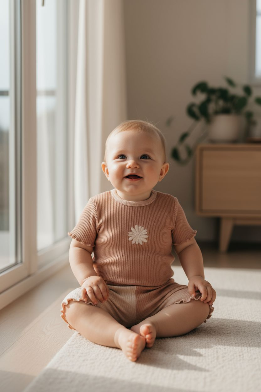 Hazel Embroidered Bike Shorts | Cotton
