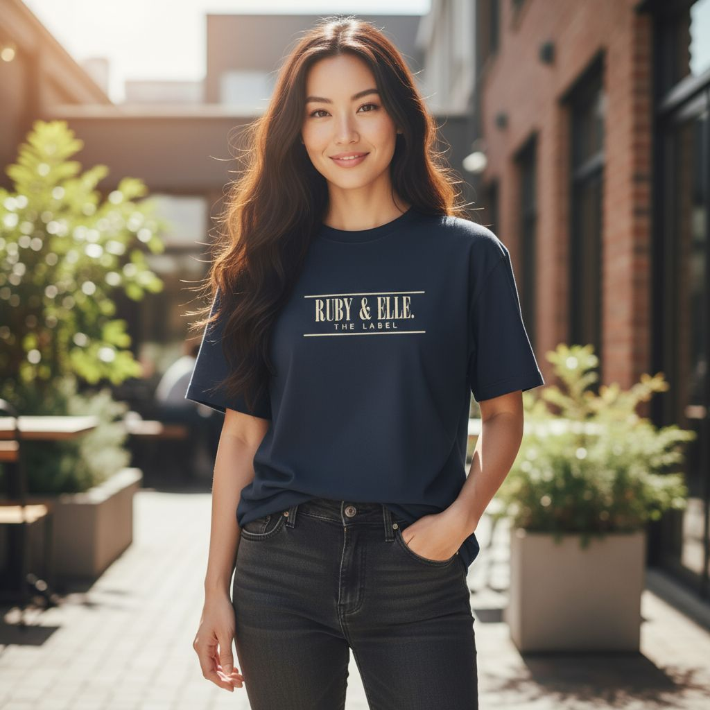 Black Embroidered T-Shirt | Womens