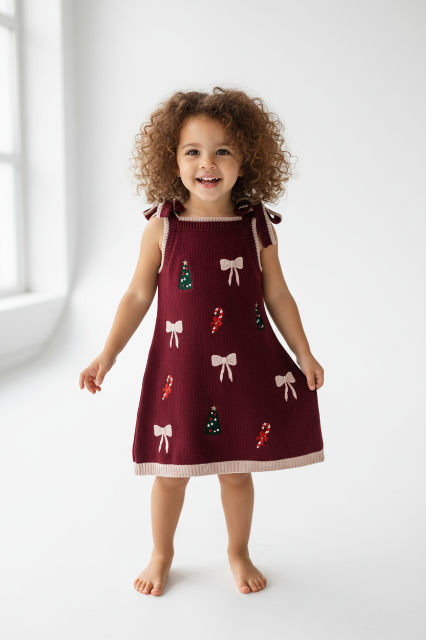 Berry Christmas Dress (PREORDER)