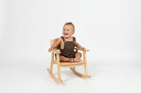 Chocolate Overalls | Bamboo Cotton (may have small marks on material)