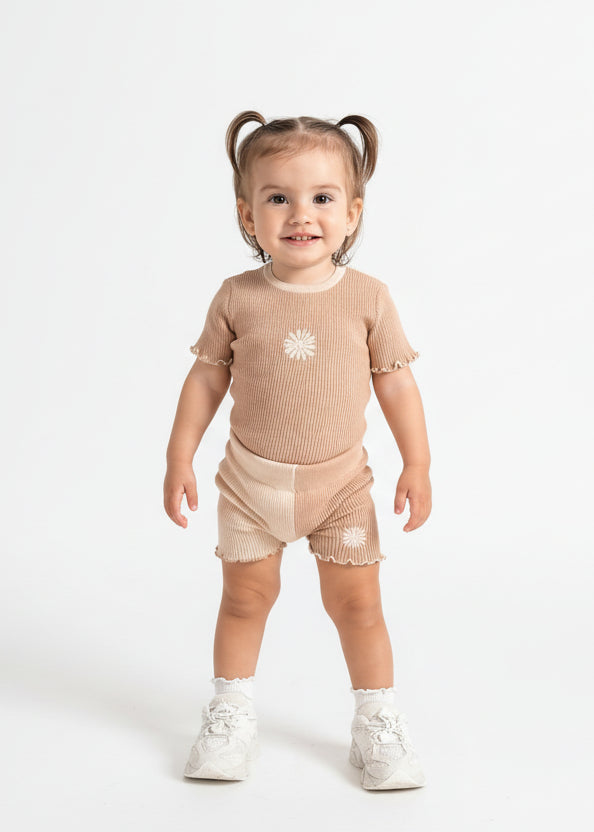 Hazel Embroidered Bike Shorts | Cotton