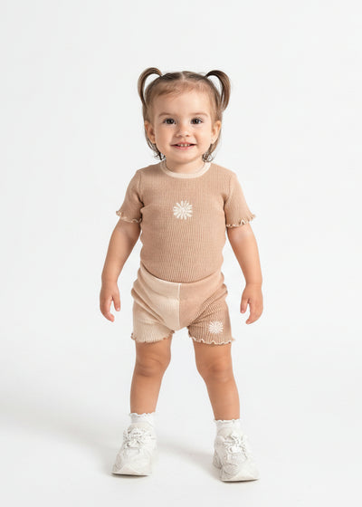 Hazel Embroidered Bike Shorts | Cotton