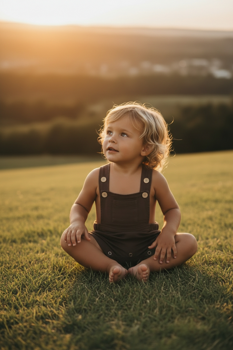 Chocolate Overalls | Bamboo Cotton