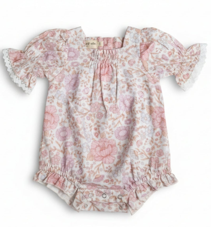 Ava Baby Romper |Cotton/Linen