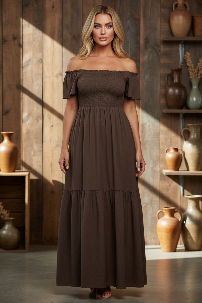 Chocolate Womens Dress | Bamboo Cotton (Preorder)