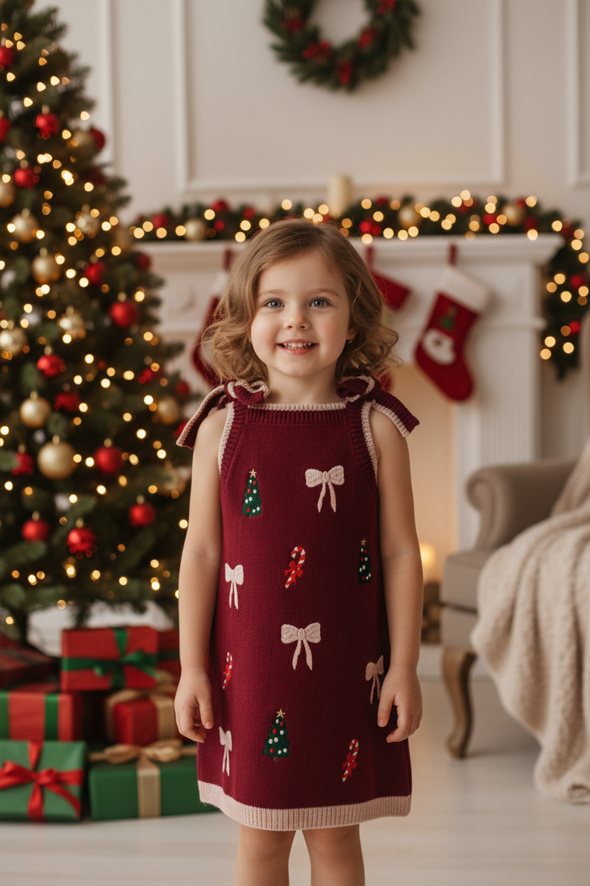 Berry Christmas Dress (PREORDER)