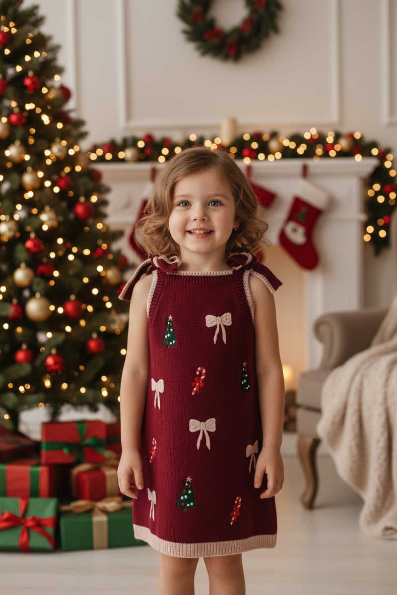 Berry Christmas Dress (PREORDER)