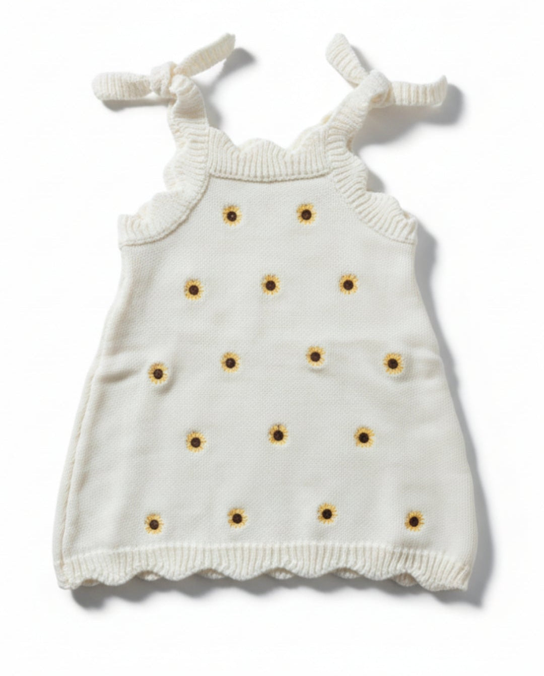 Sunflower Dress | Cotton Embroidered