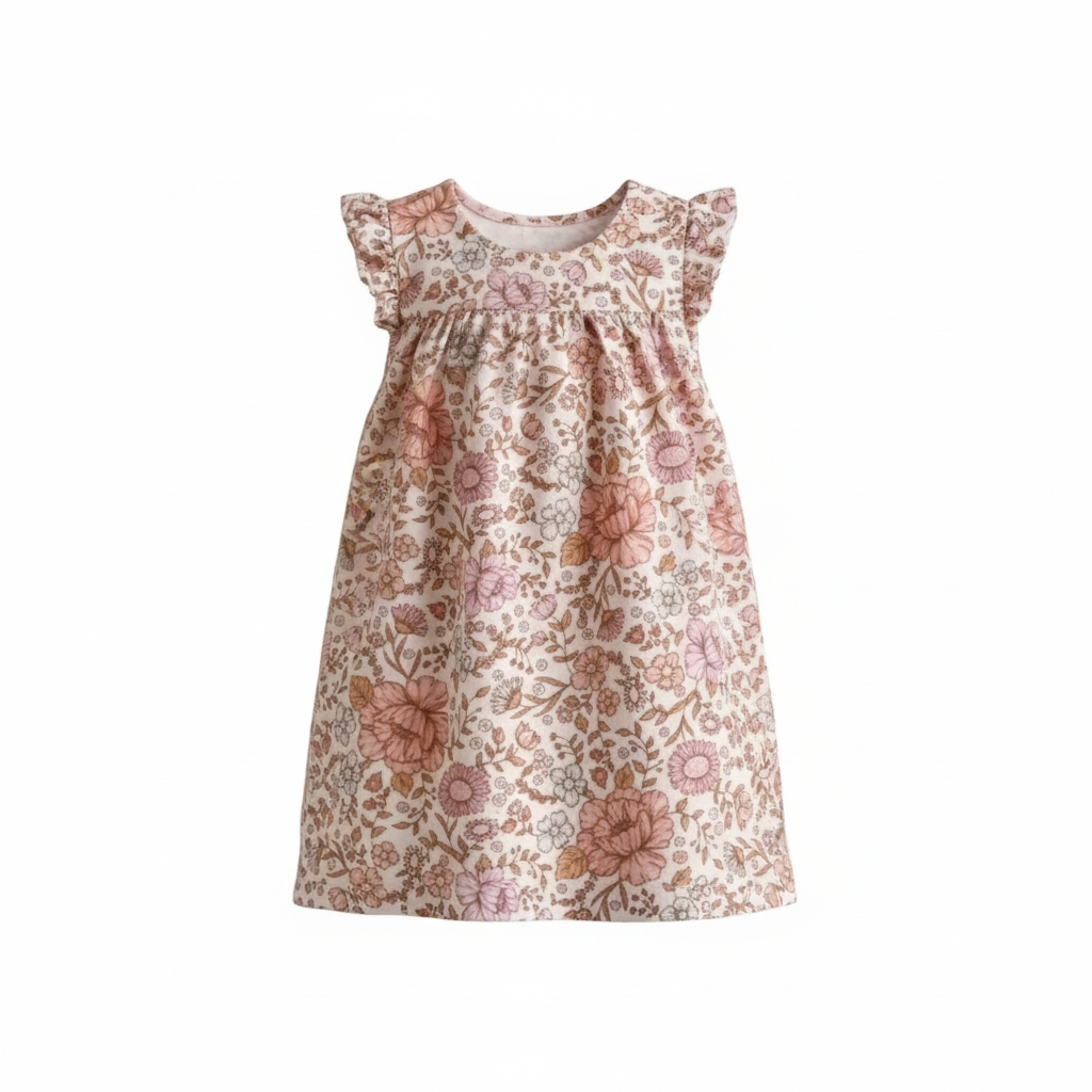 Ava Kids Dress |Cotton/Linen