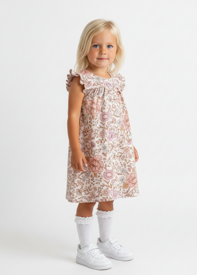 Ava Kids Dress |Cotton/Linen