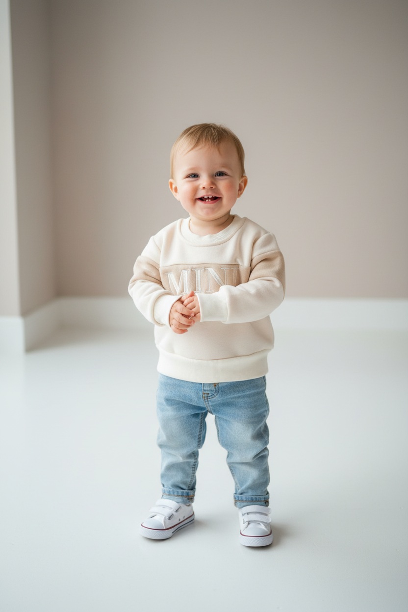 Mini Hazel Sweater| Cotton/Embroidered