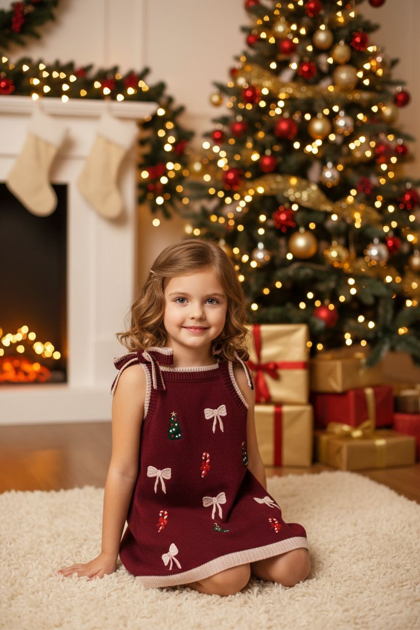 Berry Christmas Dress (PREORDER)