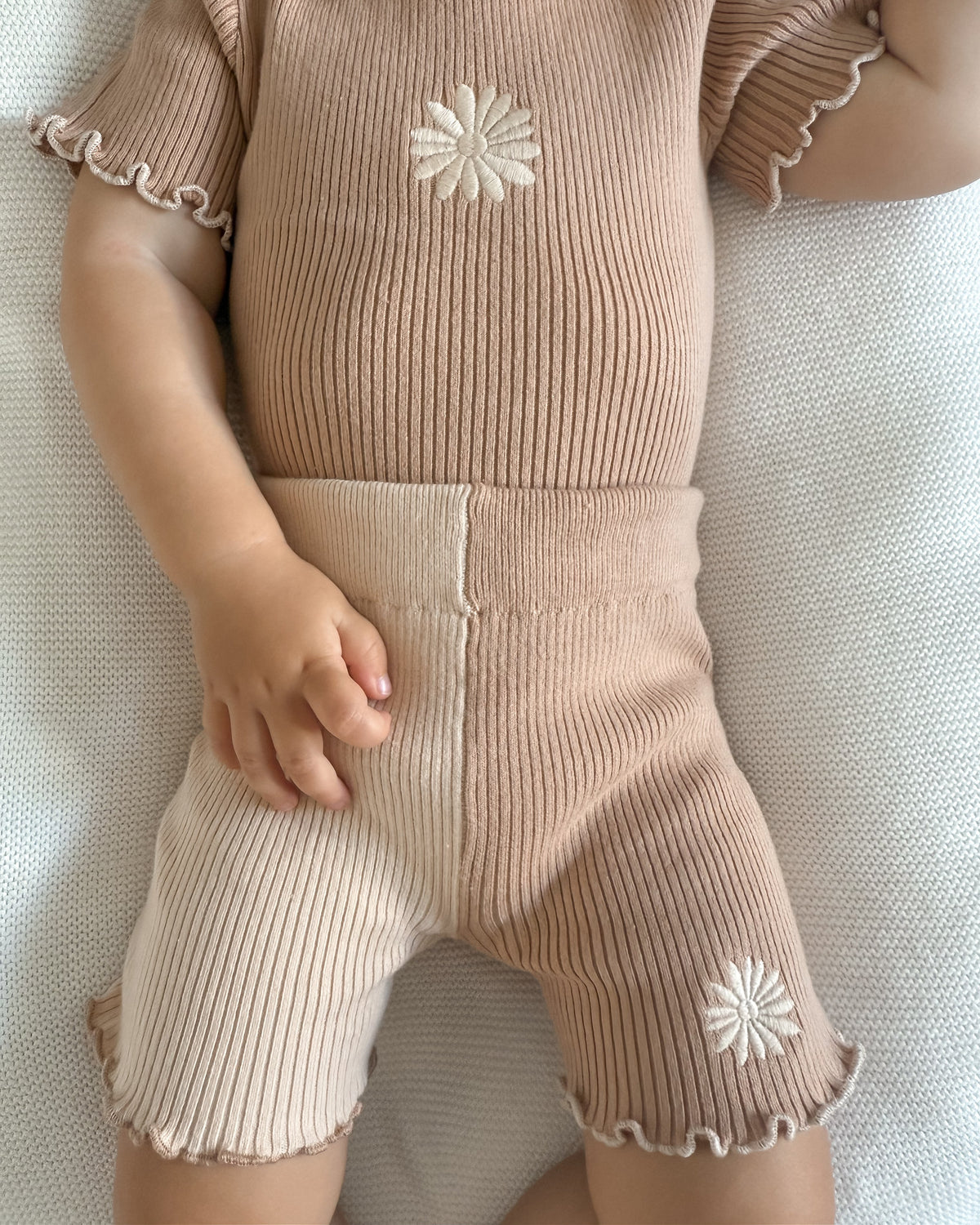 Hazel Embroidered Bike Shorts | Cotton