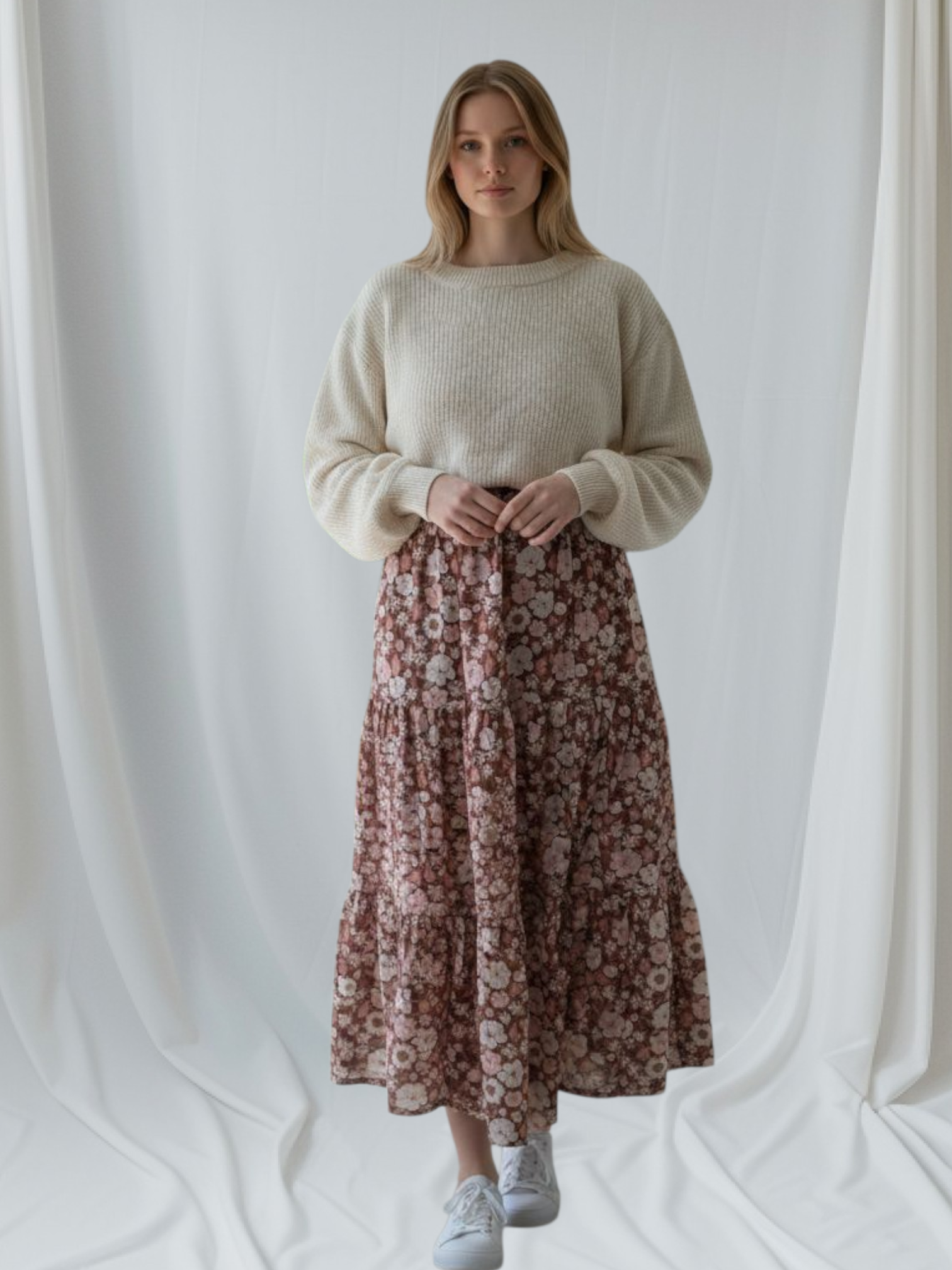 Honey Womens Crop Sweater (Oat)