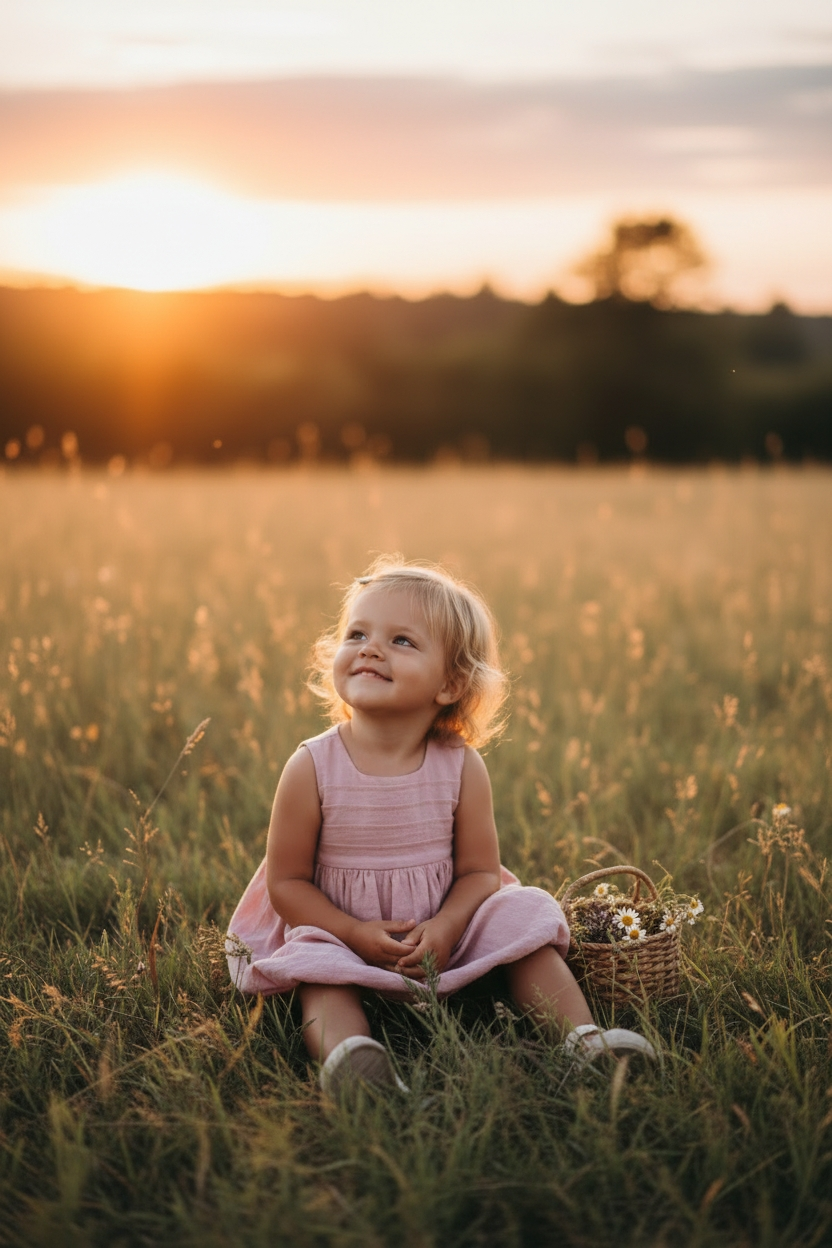 Bubble Strawberry Kids Dress + Hairclip | Bamboo Cotton