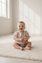 Ava Baby Romper |Cotton/Linen