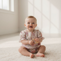 Ava Baby Romper |Cotton/Linen