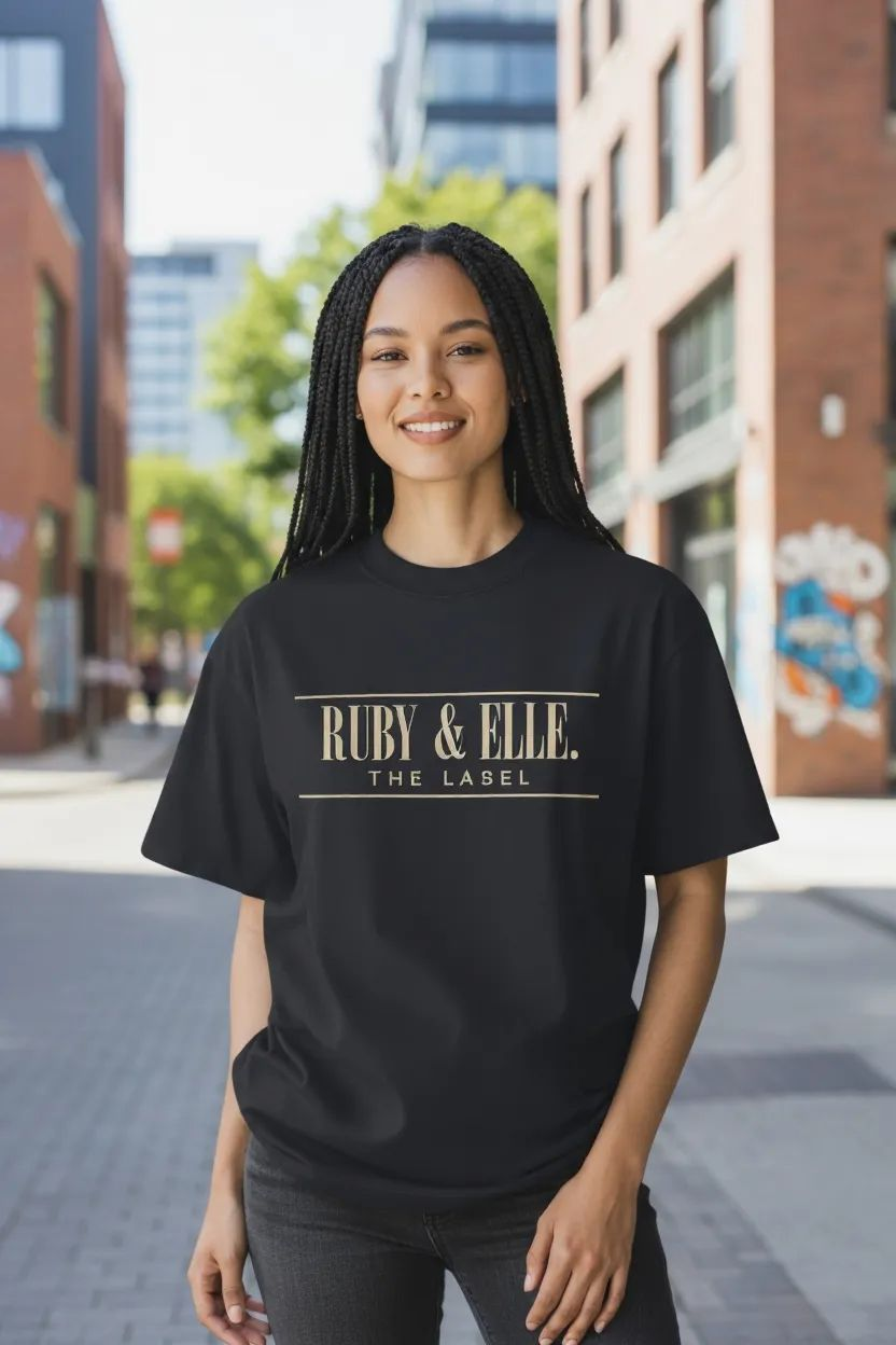 Black Embroidered T-Shirt | Womens