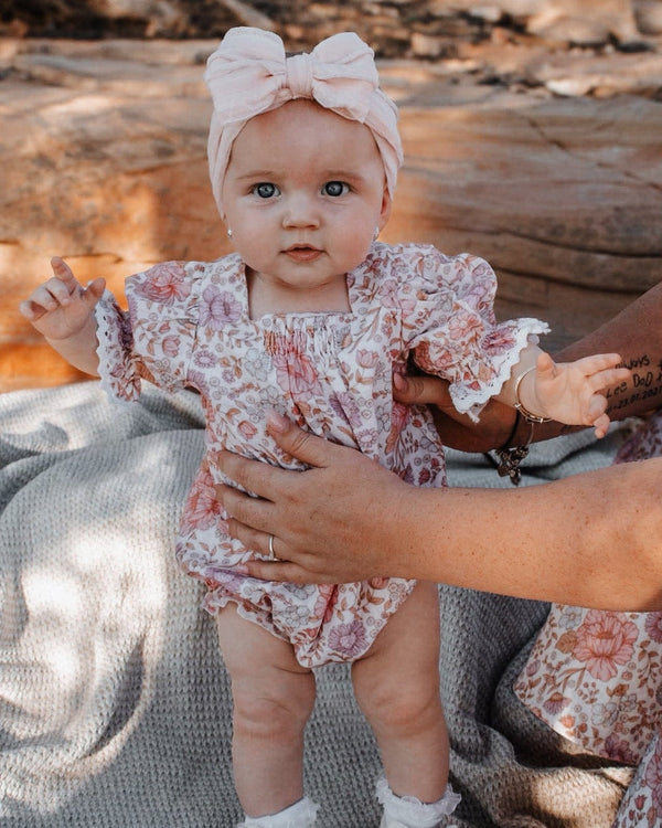 Ava Baby Romper |Cotton/Linen