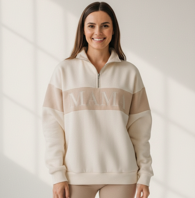 Mama Hazel Sweater | Cotton/Embroidered