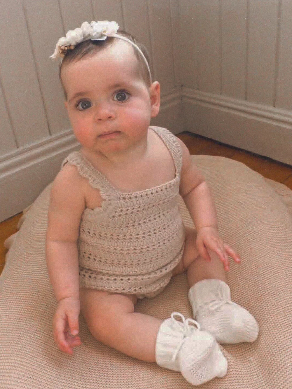 Sand Girls Romper | Cotton Crochet