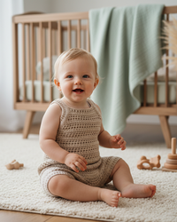 Sand Unisex Romper | Cotton Crochet